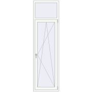 Балконні двері 690x2430 мм REHAU Euro 70