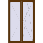 REHAU Euro 60 1500x2400 мм WALNUT з двох сторін REHAU Euro 60 1500x2400 мм WALNUT з двох сторін