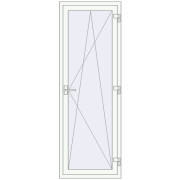 REHAU Euro 70 700x2000 мм Білий (RAL 9016) з двох сторін