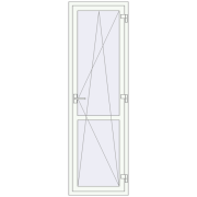 REHAU Euro 60 670x2170 мм Білий (RAL 9016) з двох сторін