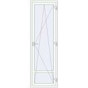 REHAU Euro 70 700x2240 мм Білий (RAL 9016) з двох сторін