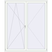 REHAU Euro 70 1890x2280 мм Білий (RAL 9016) з двох сторін