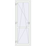 REHAU Euro 60 750x2200 мм Білий (RAL 9016) з двох сторін