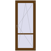REHAU Euro 60 900x2200 мм WALNUT з двох сторін