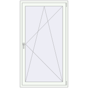 REHAU Euro 60 1000x1820 мм Білий (RAL 9016) з двох сторін REHAU Euro 60 1000x1820 мм Білий (RAL 9016) з двох сторін