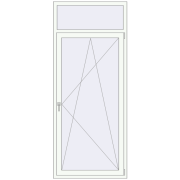 Балконні двері 990x2370 мм REHAU SYNEGO MD