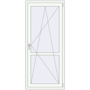 REHAU Euro 60 800x1810 мм Білий (RAL 9016) з двох сторін