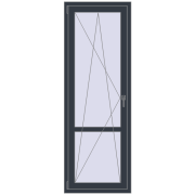 REHAU Euro 60 700x2000 мм ANTHRACITE_GREY_STRUKTURAL з двох сторін