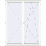 REHAU SYNEGO MD 1790x2260 мм Білий (RAL 9016) з двох сторін REHAU SYNEGO MD 1790x2260 мм Білий (RAL 9016) з двох сторін