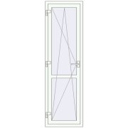 REHAU Euro 60 600x2000 мм Білий (RAL 9016) з двох сторін REHAU Euro 60 600x2000 мм Білий (RAL 9016) з двох сторін