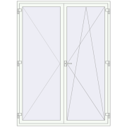 REHAU Euro 60 1710x2250 мм Білий (RAL 9016) з двох сторін