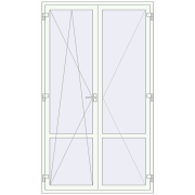 REHAU SYNEGO MD 1400x2400 мм Білий (RAL 9016) з двох сторін