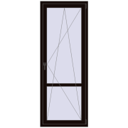REHAU Euro 60 800x2100 мм BLACK_BROWN з двох сторін