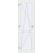 REHAU Euro 60 680x2170 мм Білий (RAL 9016) з двох сторін