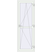 REHAU SYNEGO MD 700x2100 мм Білий (RAL 9016) з двох сторін