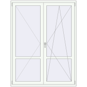 REHAU Euro 70 1500x1950 мм REHAU Euro 70 1500x1950 мм