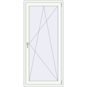 REHAU Euro 60 900x1900 мм Білий (RAL 9016) з двох сторін
