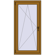 REHAU Euro 60 750x1500 мм LIGHT_OAK з двох сторін REHAU Euro 60 750x1500 мм LIGHT_OAK з двох сторін