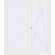 REHAU Euro 70 2020x2370 мм ANTHRACITE_GREY_STRUKTURAL ззовні