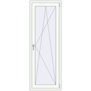 REHAU Euro 60 740x1890 мм Білий (RAL 9016) з двох сторін