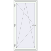 REHAU SYNEGO MD 890x1870 мм Білий (RAL 9016) з двох сторін REHAU SYNEGO MD 890x1870 мм Білий (RAL 9016) з двох сторін