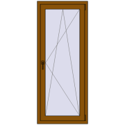 REHAU Euro 70 700x1700 мм GOLDEN OAK з двох сторін REHAU Euro 70 700x1700 мм GOLDEN OAK з двох сторін