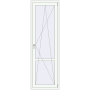 REHAU SYNEGO MD 700x2200 мм Білий (RAL 9016) з двох сторін