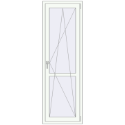 REHAU Euro 70 650x2000 мм Білий (RAL 9016) з двох сторін REHAU Euro 70 650x2000 мм Білий (RAL 9016) з двох сторін
