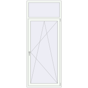 Балконні двері 1000x2500 мм REHAU Euro 70