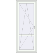 REHAU Euro 60 780x1970 мм Білий (RAL 9016) з двох сторін REHAU Euro 60 780x1970 мм Білий (RAL 9016) з двох сторін