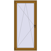 REHAU Euro 70 950x2100 мм LIGHT_OAK з двох сторін