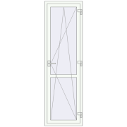 REHAU Euro 70 650x2145 мм Білий (RAL 9016) з двох сторін