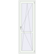 REHAU Euro 60 670x2100 мм Білий (RAL 9016) з двох сторін