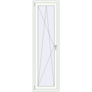 REHAU Euro 60 600x2100 мм Білий (RAL 9016) з двох сторін