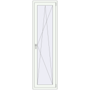 REHAU Euro 70 600x2160 мм Білий (RAL 9016) з двох сторін