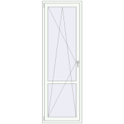 REHAU Euro 60 760x2320 мм Білий (RAL 9016) з двох сторін REHAU Euro 60 760x2320 мм Білий (RAL 9016) з двох сторін