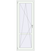 REHAU Euro 60 700x2000 мм Білий (RAL 9016) з двох сторін