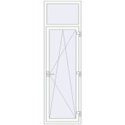 REHAU Euro 60 700x2300 мм Білий (RAL 9016) з двох сторін