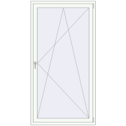 REHAU SYNEGO MD 1100x2100 мм Білий (RAL 9016) з двох сторін