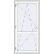 REHAU SYNEGO MD 900x1900 мм Білий (RAL 9016) з двох сторін