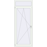 Балконні двері 900x2300 мм REHAU Euro 70