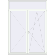 REHAU SYNEGO MD 2000x2800 мм Білий (RAL 9016) з двох сторін REHAU SYNEGO MD 2000x2800 мм Білий (RAL 9016) з двох сторін