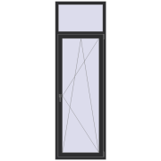 REHAU Euro 70 800x2500 мм ANTHRACITE_GREY_GLATT з двох сторін