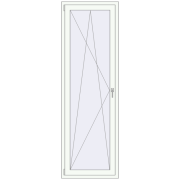 REHAU Euro 60 700x2250 мм Білий (RAL 9016) з двох сторін