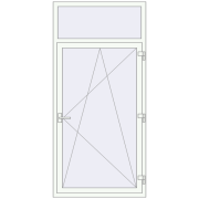 REHAU SYNEGO MD 1000x2100 мм Білий (RAL 9016) з двох сторін