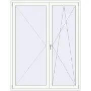 REHAU SYNEGO MD 1630x2100 мм Білий (RAL 9016) з двох сторін