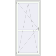 REHAU Euro 60 1000x2200 мм Білий (RAL 9016) з двох сторін