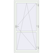 REHAU Euro 60 1000x2100 мм Білий (RAL 9016) з двох сторін