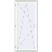REHAU Euro 70 900x2020 мм Білий (RAL 9016) з двох сторін REHAU Euro 70 900x2020 мм Білий (RAL 9016) з двох сторін