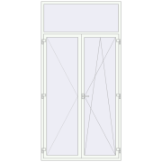 REHAU SYNEGO MD 1500x3000 мм Білий (RAL 9016) з двох сторін